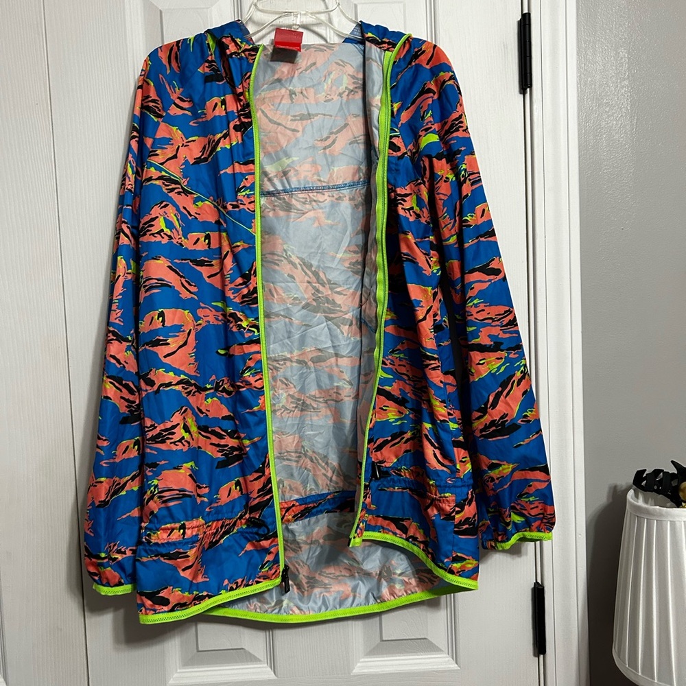 Nike Blue and Orange Windbreaker Jacket